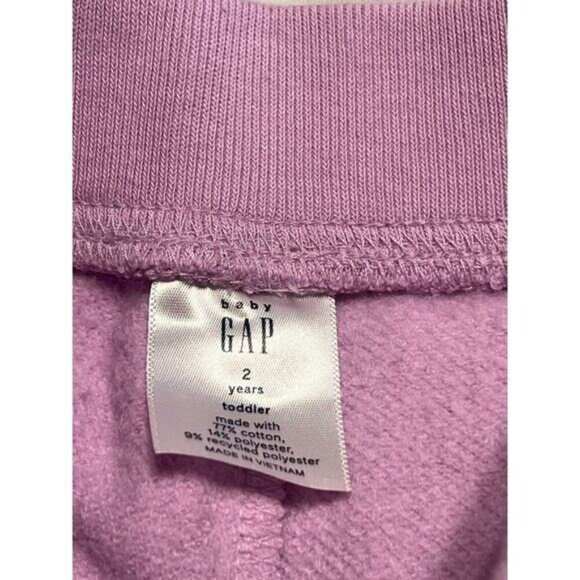 GAP SweatPants Girls Size 2 Purple with Pink Logo 2 available twins mult… - Picture 3 of 5